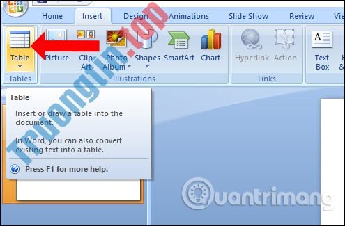 MS&nbsp;PowerPoint&nbsp;2007&nbsp;-&nbsp;Bài&nbsp;8:&nbsp;Chèn&nbsp;bảng&nbsp;trong&nbsp;PowerPoint