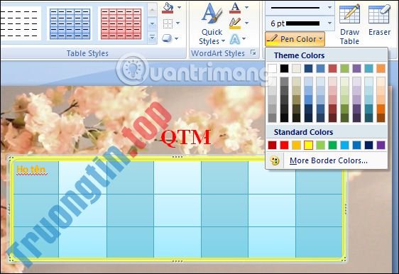 MS&nbsp;PowerPoint&nbsp;2007&nbsp;-&nbsp;Bài&nbsp;8:&nbsp;Chèn&nbsp;bảng&nbsp;trong&nbsp;PowerPoint