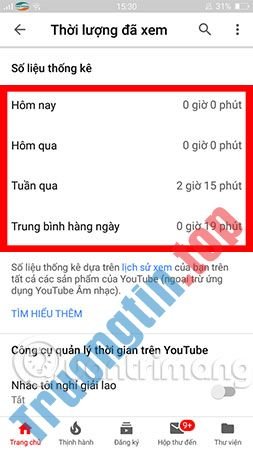 Cách&nbsp;để&nbsp;biết&nbsp;bạn&nbsp;tốn&nbsp;bao&nbsp;nhiêu&nbsp;thời&nbsp;gian&nbsp;xem&nbsp;YouTube