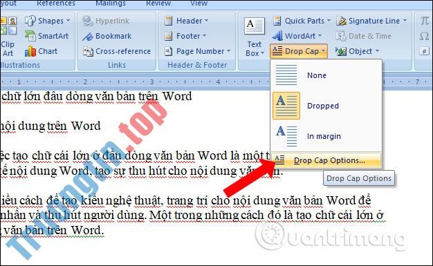 Cách&nbsp;tạo&nbsp;chữ&nbsp;lớn&nbsp;đầu&nbsp;dòng&nbsp;văn&nbsp;bản&nbsp;trên&nbsp;Word