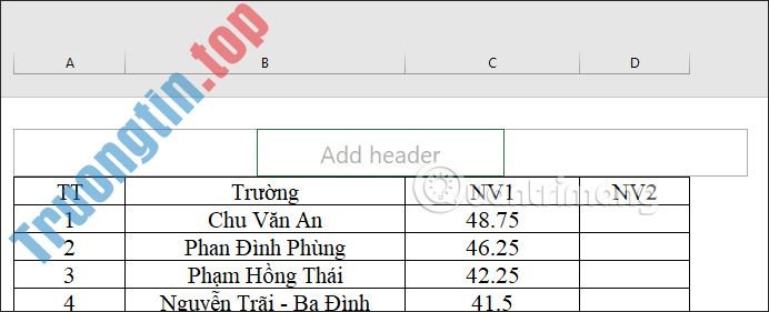 Cách&nbsp;tạo&nbsp;Header&nbsp;trong&nbsp;Microsoft&nbsp;Excel