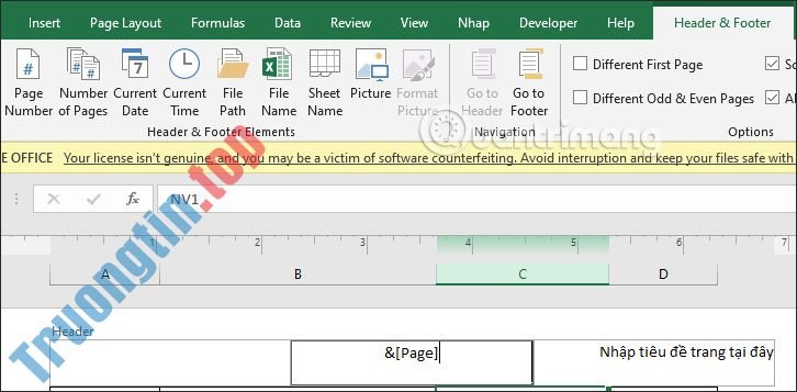 Cách&nbsp;tạo&nbsp;Header&nbsp;trong&nbsp;Microsoft&nbsp;Excel