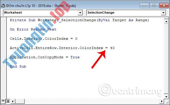 Cách&nbsp;tự&nbsp;động&nbsp;nổi&nbsp;bật&nbsp;dòng,&nbsp;cột&nbsp;trong&nbsp;Excel