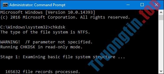 Kiểm&nbsp;tra&nbsp;và&nbsp;sửa&nbsp;lỗi&nbsp;ổ&nbsp;cứng&nbsp;bằng&nbsp;lệnh&nbsp;chkdsk&nbsp;trên&nbsp;Windows
