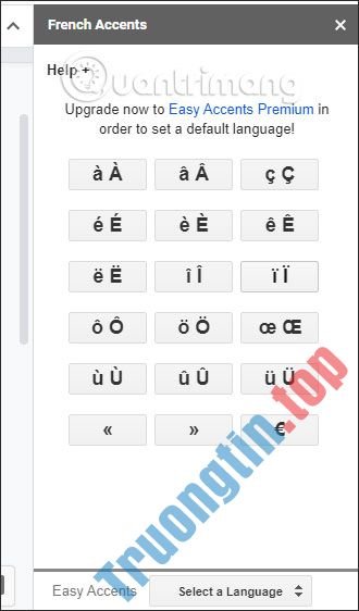 Cách chèn dấu trọng âm trong Google Docs