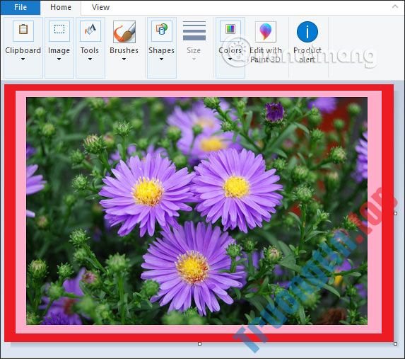 Cách tạo khung ảnh trên Paint