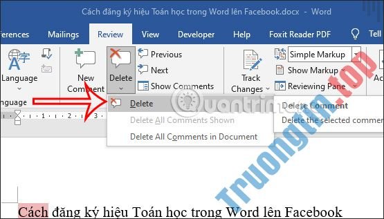 Cách&nbsp;ẩn&nbsp;và&nbsp;xóa&nbsp;comment&nbsp;trong&nbsp;Word