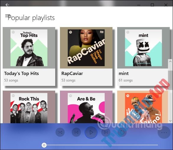 Cách&nbsp;dùng&nbsp;Spotimo&nbsp;phát&nbsp;nhạc&nbsp;Spotify&nbsp;trên&nbsp;Windows&nbsp;10
