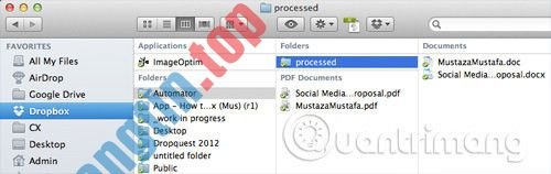 Cách&nbsp;thiết&nbsp;lập&nbsp;các&nbsp;automatic&nbsp;action&nbsp;với&nbsp;Dropbox&nbsp;Automator