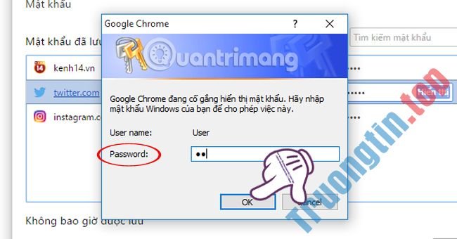 Cách&nbsp;xem&nbsp;mật&nbsp;khẩu&nbsp;đã&nbsp;lưu&nbsp;trên&nbsp;Chrome,&nbsp;xóa&nbsp;mật&nbsp;khẩu&nbsp;nhanh&nbsp;chóng