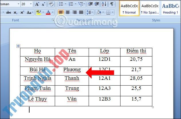 Cách&nbsp;sắp&nbsp;xếp&nbsp;tên&nbsp;theo&nbsp;thứ&nbsp;tự&nbsp;chữ&nbsp;cái&nbsp;trong&nbsp;Word