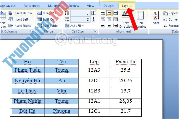 Cách&nbsp;sắp&nbsp;xếp&nbsp;tên&nbsp;theo&nbsp;thứ&nbsp;tự&nbsp;chữ&nbsp;cái&nbsp;trong&nbsp;Word
