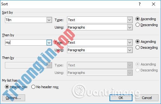Cách&nbsp;sắp&nbsp;xếp&nbsp;tên&nbsp;theo&nbsp;thứ&nbsp;tự&nbsp;chữ&nbsp;cái&nbsp;trong&nbsp;Word