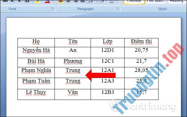 Cách&nbsp;sắp&nbsp;xếp&nbsp;tên&nbsp;theo&nbsp;thứ&nbsp;tự&nbsp;chữ&nbsp;cái&nbsp;trong&nbsp;Word