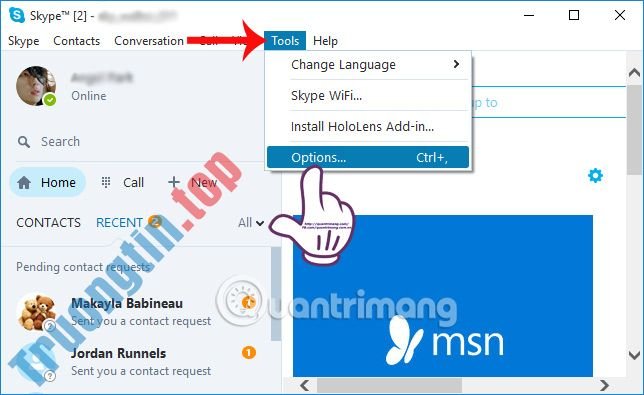 Hướng&nbsp;dẫn&nbsp;xóa&nbsp;lịch&nbsp;sử&nbsp;chat&nbsp;trên&nbsp;Skype