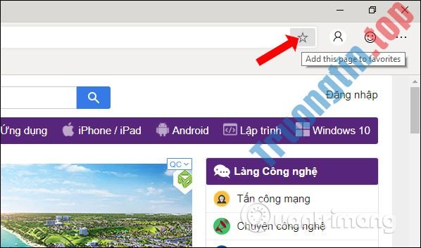 Cách&nbsp;tạo&nbsp;bookmark&nbsp;trên&nbsp;Microsoft&nbsp;Edge&nbsp;Chromium