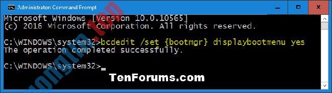 Cách&nbsp;vô&nbsp;hiệu&nbsp;hóa/kích&nbsp;hoạt&nbsp;F8&nbsp;Advanced&nbsp;Boot&nbsp;Options&nbsp;trong&nbsp;Windows&nbsp;10