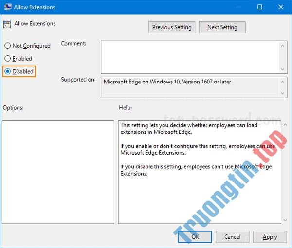 Vô&nbsp;hiệu&nbsp;hóa&nbsp;hoặc&nbsp;gỡ&nbsp;bỏ&nbsp;cài&nbsp;đặt&nbsp;tiện&nbsp;ích&nbsp;mở&nbsp;rộng&nbsp;trình&nbsp;duyệt&nbsp;Edge&nbsp;trên&nbsp;Windows&nbsp;10