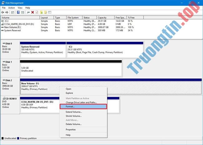Cách&nbsp;format&nbsp;ổ&nbsp;cứng&nbsp;trên&nbsp;Windows