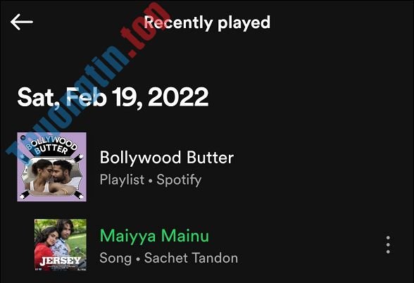 Cách&nbsp;xem&nbsp;lịch&nbsp;sử&nbsp;nghe&nbsp;nhạc&nbsp;trên&nbsp;Spotify