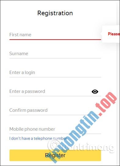 Hướng&nbsp;dẫn&nbsp;đăng&nbsp;ký&nbsp;tài&nbsp;khoản&nbsp;Yandex&nbsp;Mail