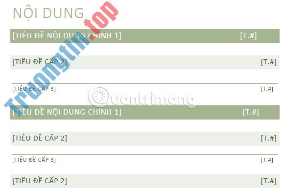 10&nbsp;mẫu&nbsp;mục&nbsp;lục&nbsp;ấn&nbsp;tượng&nbsp;cho&nbsp;Microsoft&nbsp;Word