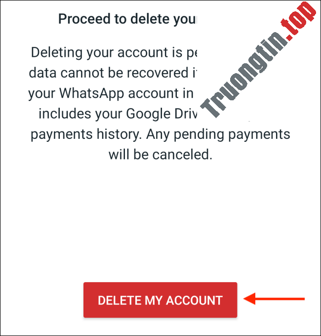 Cách&nbsp;xóa&nbsp;tài&nbsp;khoản&nbsp;WhatsApp