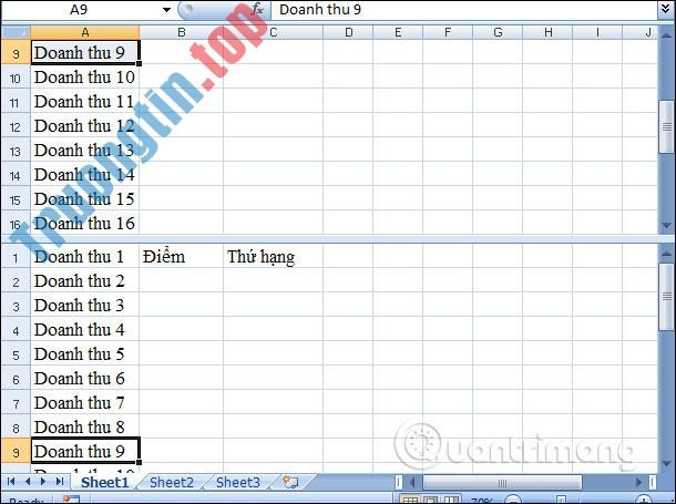 Cách&nbsp;dùng&nbsp;công&nbsp;cụ&nbsp;Split&nbsp;tách&nbsp;bảng&nbsp;dữ&nbsp;liệu&nbsp;Excel