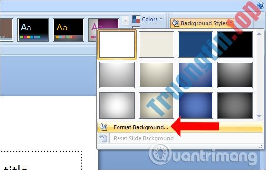 Cách&nbsp;tạo&nbsp;hiệu&nbsp;ứng&nbsp;phối&nbsp;màu&nbsp;nền&nbsp;PowePoint