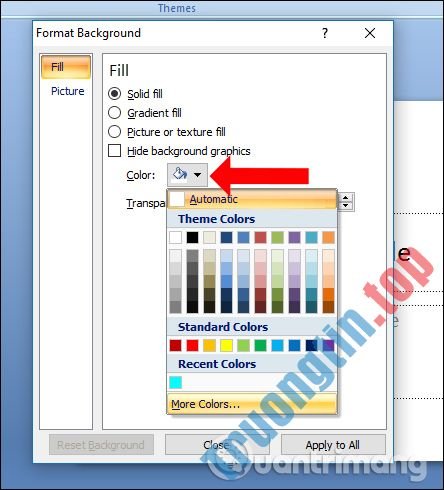 Cách&nbsp;tạo&nbsp;hiệu&nbsp;ứng&nbsp;phối&nbsp;màu&nbsp;nền&nbsp;PowePoint