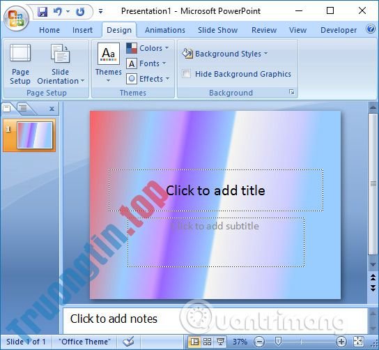 Cách&nbsp;tạo&nbsp;hiệu&nbsp;ứng&nbsp;phối&nbsp;màu&nbsp;nền&nbsp;PowePoint