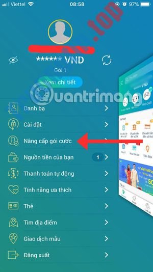 Cách&nbsp;nâng&nbsp;cấp&nbsp;gói&nbsp;cước&nbsp;ViettelPay