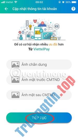 Cách&nbsp;nâng&nbsp;cấp&nbsp;gói&nbsp;cước&nbsp;ViettelPay