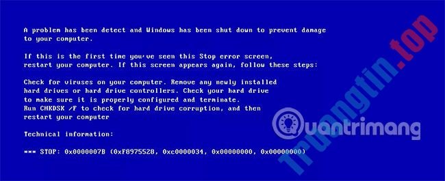 Hướng&nbsp;dẫn&nbsp;sửa&nbsp;lỗi&nbsp;màn&nbsp;hình&nbsp;xanh&nbsp;trên&nbsp;máy&nbsp;tính