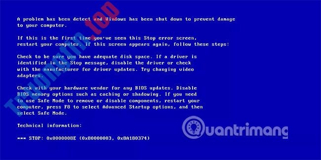 Hướng&nbsp;dẫn&nbsp;sửa&nbsp;lỗi&nbsp;màn&nbsp;hình&nbsp;xanh&nbsp;trên&nbsp;máy&nbsp;tính