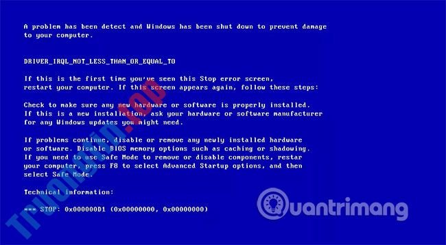 Hướng&nbsp;dẫn&nbsp;sửa&nbsp;lỗi&nbsp;màn&nbsp;hình&nbsp;xanh&nbsp;trên&nbsp;máy&nbsp;tính