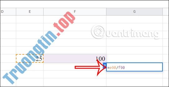 Cách&nbsp;tính&nbsp;phần&nbsp;trăm&nbsp;(%)&nbsp;trong&nbsp;Google&nbsp;Sheets