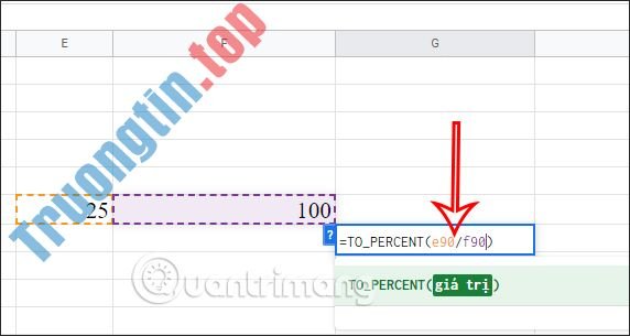 Cách&nbsp;tính&nbsp;phần&nbsp;trăm&nbsp;(%)&nbsp;trong&nbsp;Google&nbsp;Sheets