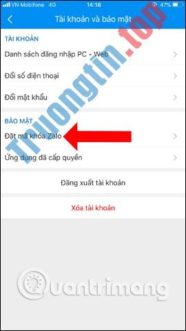 Cách&nbsp;khóa&nbsp;Zalo,&nbsp;đặt&nbsp;mật&nbsp;khẩu&nbsp;cho&nbsp;Zalo&nbsp;để&nbsp;bảo&nbsp;mật&nbsp;tin&nbsp;nhắn