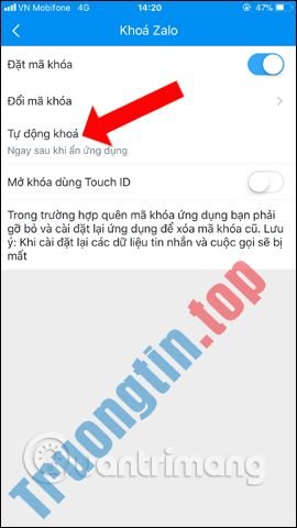 Cách&nbsp;khóa&nbsp;Zalo,&nbsp;đặt&nbsp;mật&nbsp;khẩu&nbsp;cho&nbsp;Zalo&nbsp;để&nbsp;bảo&nbsp;mật&nbsp;tin&nbsp;nhắn