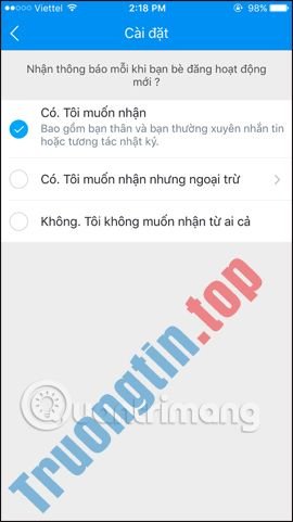 Cách&nbsp;tắt&nbsp;thông&nbsp;báo&nbsp;Nhật&nbsp;ký&nbsp;và&nbsp;Khoảnh&nbsp;khắc&nbsp;trên&nbsp;Zalo