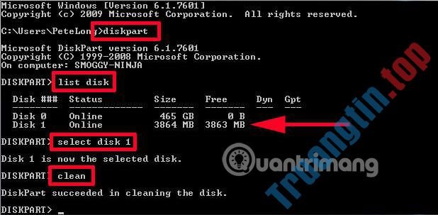 Cách xóa ổ đĩa không thể xóa bằng Disk Management