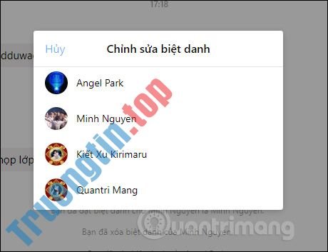 Cách&nbsp;đặt&nbsp;biệt&nbsp;danh&nbsp;trên&nbsp;Messenger&nbsp;điện&nbsp;thoại,&nbsp;máy&nbsp;tính
