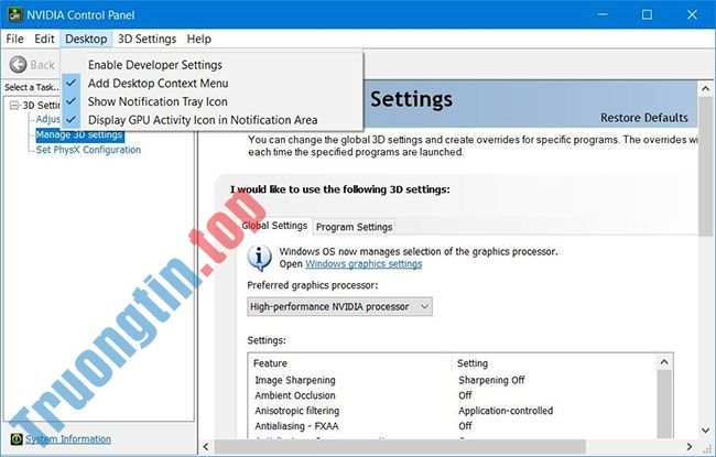 Cách&nbsp;sửa&nbsp;lỗi&nbsp;NVIDIA&nbsp;Control&nbsp;Panel&nbsp;biến&nbsp;mất&nbsp;trong&nbsp;Windows&nbsp;11/10