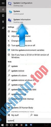 Cách tạo file thông tin hệ thống trong Windows 10