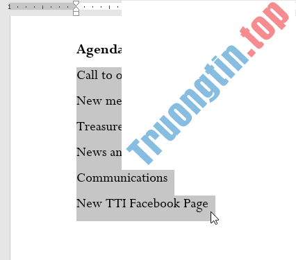 Word&nbsp;2019&nbsp;(Phần&nbsp;9):&nbsp;Tạo&nbsp;list&nbsp;(danh&nbsp;sách)
