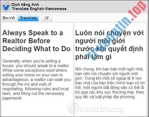 Cách&nbsp;dùng&nbsp;VIKI&nbsp;Translator&nbsp;dịch&nbsp;Anh&nbsp;Việt&nbsp;trực&nbsp;tuyến