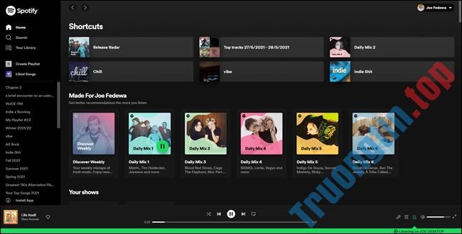 Hướng&nbsp;dẫn&nbsp;sử&nbsp;dụng&nbsp;trình&nbsp;phát&nbsp;Spotify&nbsp;web