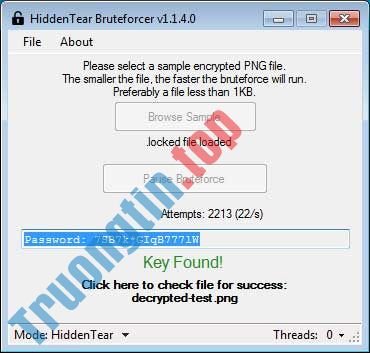 Vô&nbsp;hiệu&nbsp;hóa&nbsp;mã&nbsp;độc&nbsp;HiddenTear&nbsp;Ransomware&nbsp;với&nbsp;HT&nbsp;Brute&nbsp;Forcer