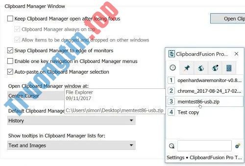 Các&nbsp;phần&nbsp;mềm&nbsp;quản&nbsp;lý&nbsp;clipboard&nbsp;trên&nbsp;Windows